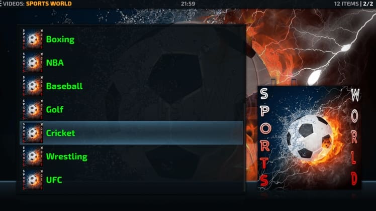 How To Install Sports World Addon On Kodi