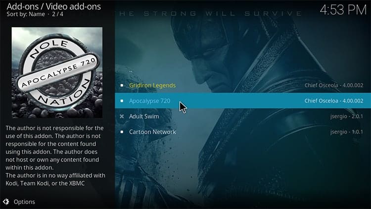 How To Install Apocalypse Kodi Addon